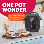 Instant Pot 6QT RIO 7-in-1 Multi-Cooker, Pressure Cooker, Slow cook, Sauté, Steam, Rice Maker, Yogurt, & Warmer, Black, 6 Quarts
