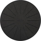 Lazy K Induction Cooktop Mat - Silicone Fiberglass Scratch Protector - for Magnetic Stove - Non Slip Pads to Prevent Pots from Sliding During Cooking_ Black (7.8inches)