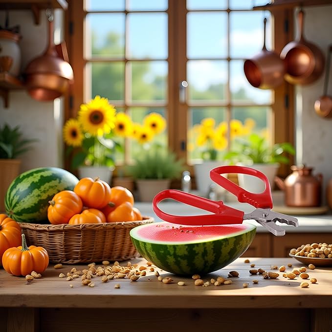 1Pc Red Melon Seed Cracker Plier,Sunflower Seeds Plier Opener - Seed Cracker Sheller Opener Peeling Pliers for Melon Seeds, Small Nuts,Nut Crackers,Kitchen and Dining,Specialty Tools and Gadgets