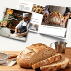 AHJ 6QT Dutch Oven For Bread Baking, Enameled Cast Iron Dutch Oven Pot with Lid, Multi-Functional Bread pan, Sourdough Baking Supplies with Proofing Basket, Cast Iron Bread Oven, Silicone Sling & Gloves.