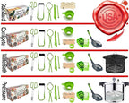 Supa Ant Canning Supplies - Water Bath Canning Pot with Rack & Lid - Starter Kits Set for Beginners - Stainless Steel Water Bath Canner Kit & Rack - Rack, XL Ladle, Measuring Cups, Kitchen Funnel