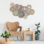 Tatuo 11 Pcs Boho Wall Basket Decor Bulrush Woven Wall Hanging Art Round Farmhouse Rustic Handmade Wicker for Summer Home, Bedroom, Living Room, Kitchen Decorations, Multi Sizes(Multicolour)
