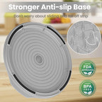 Chicken Shredder Tool Twist Large - 10'' Pro Meat Shredders for Chicken Breast,Visible Kitchen Gadgets Grinder Machine with Brush,Strong Anti-Slip Strip,Ergonomic Handle,BPA Free (Grey)