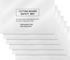 Haull 6 Pcs Non slip Cutting Board Mats Non Absorbent Safety Mat for Under Kitchen Cutting Boards, Dishwasher Safe, 16 x 10 Inches
