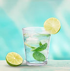 KLIFA- CHARLESTON- 16.5 oz, Set of 6, Acrylic Fishing Tumbler, School of Fish Drinking Glasses, BPA-Free, Stackable Plastic Drinkware, Dishwasher Safe Cups, Clear