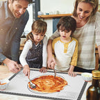 Silicone Baking Mat with Measurement, Non Stick Siliocne Pastrty Mat for Dough Rolling, Making Cookies, Macarons, Bread, Cake and Candy