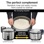 Proctor Silex Commercial 37560R Rice Cooker/Warmer, 60 Cups Cooked Rice Capacity, Nonstick Inner Pot, Hinged Lid, Stainless Steel Housing, Conforms to NSF