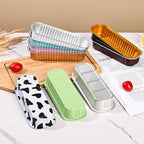 Findful Mini Loaf Baking Pans with Lids and Spoons (50 Pack, 6.8oz) Rectangle Aluminum Foil Baking Pans Tins Containers - Cupcake Containers Wrappers Cheesecake Creme Brulee Ramekins
