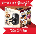 Brentwood GA-135BK Espresso and Cappuccino Maker, 4 Servings, Black