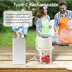 Electric Food Processor, 600ML Small Electric Food Chopper Glass Bowl for Meat Vegetables Onions Garlic, Meat Chopper Blender