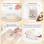 Sourdough Starter Kit, Sourdough Bread Baking Supplies, Sour Dough Starter Kits, Sourdough Tools for Modern Home And Kitchen, Sour Dough Tools, Bread Making Tools Kit, Gifts for Bakers Women Wife Mom