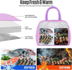 douyadady Lunch Bag Women/Men Lunch Box Women/Men (purple)
