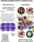 Jello Egg Molds For Jello Jigglers, Egg Bites,And Chocolate Whole Egg Shaped Silicone Mold For Holidays And Celebrations Baking And Treats Food-Grade And Bpa-Free (Purple)