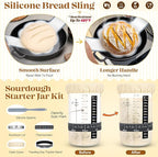 Sourdough Starter Kit, Sourdough Bread Baking Supplies, Sour Dough Starter Kits, Sourdough Tools for Modern Home And Kitchen, Sour Dough Tools, Bread Making Tools Kit, Gifts for Bakers Women Wife Mom