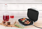 Courant 2-Serving Classic Plate Electric Indoor Grill and Panini Press, Contact Grill Champ, White