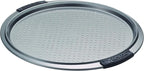 Anolon Advanced Nonstick Bakeware 13-Inch Pizza Crisper, Gray with Silicone Grips