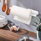 Paper Towel Holders,Paper Towels Rolls - for Kitchen,Paper Towels Bulk- Self-Adhesive Under Cabinet,Both Available in Adhesive and Screws,Stainless Steel Paper Towel Holder(White)