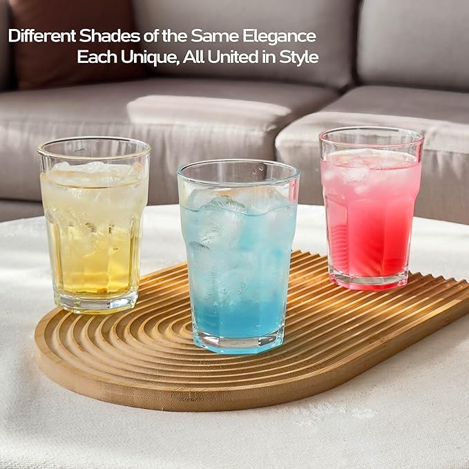 Highball Drinking Glasses Set of 48, 12.5 oz Glass Tumbler - Water Glasses & Beer Glassware for Kitchen - Durable Drinkware Set for Juice, Soda, Iced Tea & Cocktails - Heavy Base, Dishwasher Safe