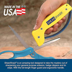 AccuSharp Hand-Held Carbide Blade Sharpener & ShearSharp Scissor Sharpener, Restores and Hones Straight & Serrated Knives, Revives the Edge of General Purpose Scissors