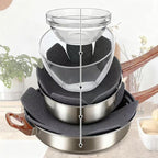 Pot and Pan Protectors 12 Pack 3 Different Sizes Pot Separator for Stacking Cookware Protectors Pan and Pot Dividers Pads Protect Glass Ceramic Dish Plates from Slipping Scratching Marring