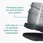 Rubbermaid EasyFindLids Food Storage Containers with SilverShield Antimicrobial Protection, 42-Piece Set, BPA-Free, Grey