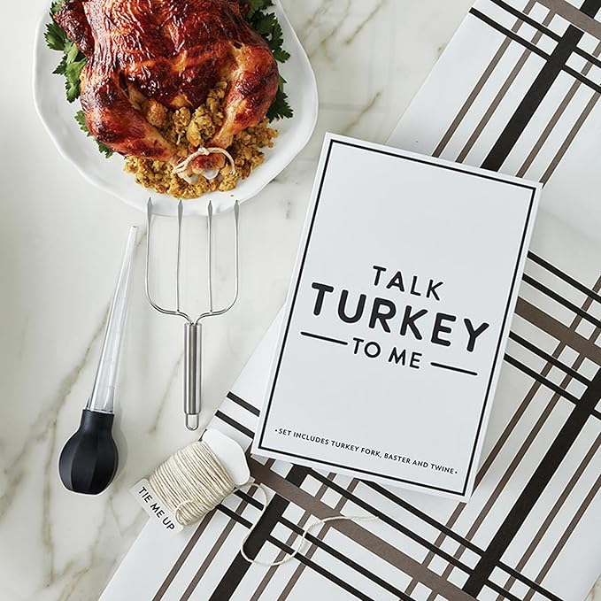 Santa Barbara Design Studio Kitchen Tools Set - Gift Boxed Cooking Essentials Kit, 3-Pieces, Turkey Baster Book Box