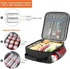 ZM-YOUTOO Lunch Box for Men - Reusable Lunch Bag Men Adult Women- Insulated Small LunchBox (Depth Gray)