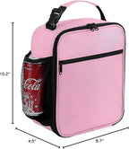 ZM-YOUTOO Lunch Box for Men - Reusable Lunch Bag Men Adult Women- Insulated Small LunchBox (Pink)