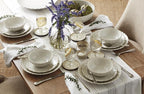Lenox 899195 French Perle Groove 18-Piece Dinnerware Set, Service For 6