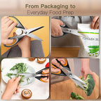 Astercook Kitchen Scissors All Purpose Heavy Duty,3 Pack Kitchen Shears Set,Stainless Steel Kitchen Gadgets for Cutting Food,Poultry,Meat,Vegetable,Herb Dishwasher Safe Utility Tools Home Gift