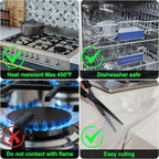 Silicone Stove Counter Gap Cover Kitchen Counter Gap Filler Transparent 25" Long Gap Filler Sealing Spills between Kitchen Appliances Washing Machine and Stovetop, Set of 2 (Clear)