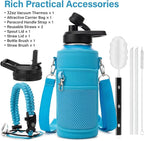 DYSANKY Insulated Water Bottle | Thickened Stainless Steel Vacuum Metal | Portable Sports Water Jug for Gym and Hiking with Straw, Carrier Bag, Handle Strap | BPA-Free 32 oz