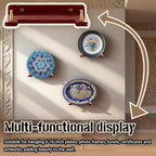 Acacia Wood Plate Hangers for The Wall Decorative Plate Holder for 6-16 Inch Plates, Bowls and Artwork plate wall hangers for display