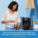 Keurig K-Brew+Chill Iced or Hot Single-Serve K-Cup Coffee Maker with MultiStream and QuickChill Technology, 70oz. Removable Reservoir