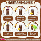 Gummy Maker Machine, Oil Infused Gummy Candy Maker, DIY Edible Gummy, Jelly & Pudding, Gummy Making Kit, , Include 1 Bear Mold, 1 Fruit Mold, 2 Dropper &1 Mixing Stick 5-Years Free Replacement (Brown)
