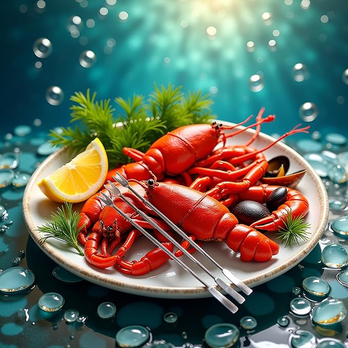 3 Pieces Seafood Tools,Lobster Forks Forks Nut Stainless Steel,Fork Seafoods Picks Nut Seafoods Picks And Fork Specialty Tools and Gadgets