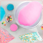 Nostalgia Retro Hard and Sugar Free Countertop Original Cotton Candy Maker, Includes 2 Reusable Cones and Scoop – Red