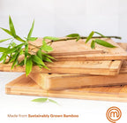 MasterChef Bamboo Cutting Board for Kitchen, Butcher Block Countertop, Large Chopping Board Wood 18" x 12", Natural, Organic & Food Safe Surface, Reversible Wooden Cutting Board with Juice Groove