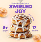 BAKETIVITY Kids Baking DIY Activity Kit - Bake Delicious Cinnamon Buns with Pre-Measured Ingredients – Best Gift Idea for Boys and Girls Ages 6-12