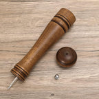 1Pack Wood Pepper Grinder, XWXO 10 Inch Salt Mill Pepper Shaker, Pepper Mill with Adjustable Ceramic Rotor - Oak Wood Pepper Grinder for Your Kitchen