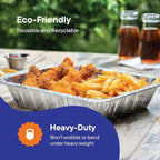 Aluminum Pans 9x13 Disposable Aluminum Foil Pans [10-Pack] Large Baking Pan Trays - Heavy Duty Tin Tray Half Size Chafing Dishes. Food Containers for Roasting, Cooking, Heating or Steam Table