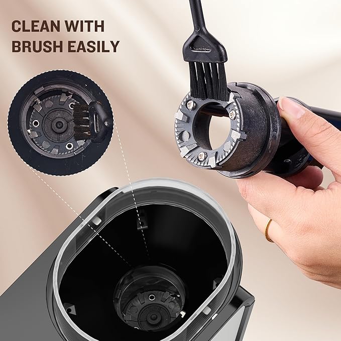 AYCHIRO Burr Coffee Grinder, Adjustable Coffee Bean Grinder Electric with 14 Grinding Settings,2-12 Cups for Espresso, Drip Coffee and French Press