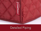 Covermates Keepsakes Bread Maker Cover – Quilted Appliance Protector for Dough Makers – Dust & Stain Resistant, Washable Slip‑On Design for Countertop Storage, Red
