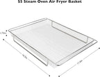 VAL CUCINA Steam Oven Air Fry Basket, Compatible with VSO30W/ VSO30W Steam Oven Countertop (Air Fryer Basket)