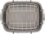 Circulon Nonstick Roasting Pan/Roaster with Rack - 17 Inch x 13 Inch,Gray,(Pack of 3)