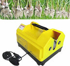 Double Head Garlic Top Tails Remover Machine,Electric Cutter, Cutting Fresh Root Stem for Onion(Yellow)