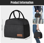 douyadady Lunch Bag Women/Men Lunch Box Women/Men (black)
