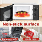 Microwave Steamer for Vegetables | Microwave Grill Pan & Steamer Bowl | Microwave Silicone Cookware | Microwave Popcorn Popper | Dishwasher Safe