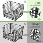 Wire Storage Basket For Kitchen Pantry and Counter - Stackable Wire Organizing Bin For Produce, Vegetable - Countertop Potato, Onion, Veggie Basket Brown