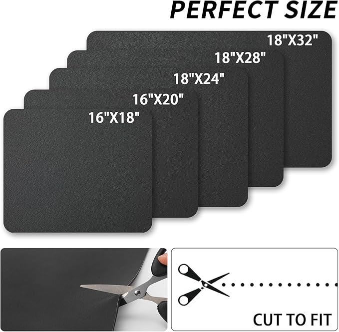 HotLive Dish Drying Mat for Kitchen Counter, Heat Resistant Drainer Mats with Non-slip Rubber Backed, Hide Stain Kitchen Super Absorbent Draining Mat, Easy to Clean Dish Rack Pad, Black 16"x18"
